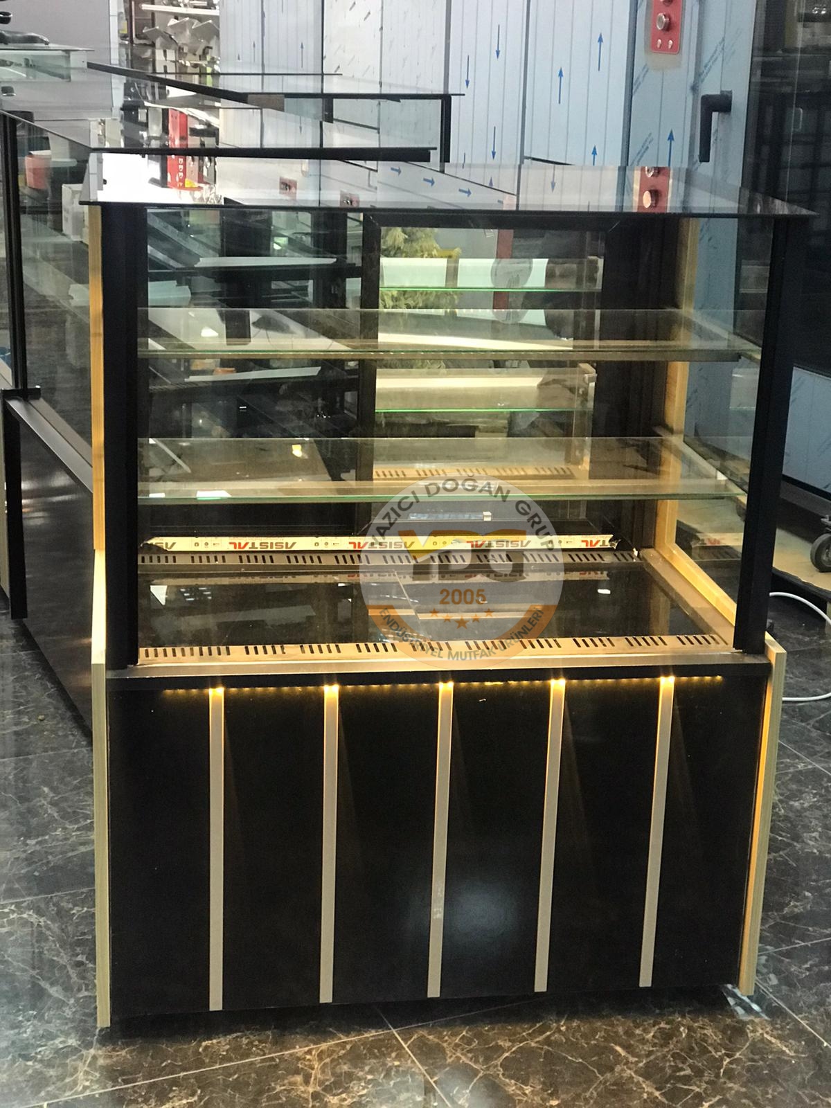 100 CM PASTA DOLABI - KAHVE ÇİZGİLİ - Görsel 6