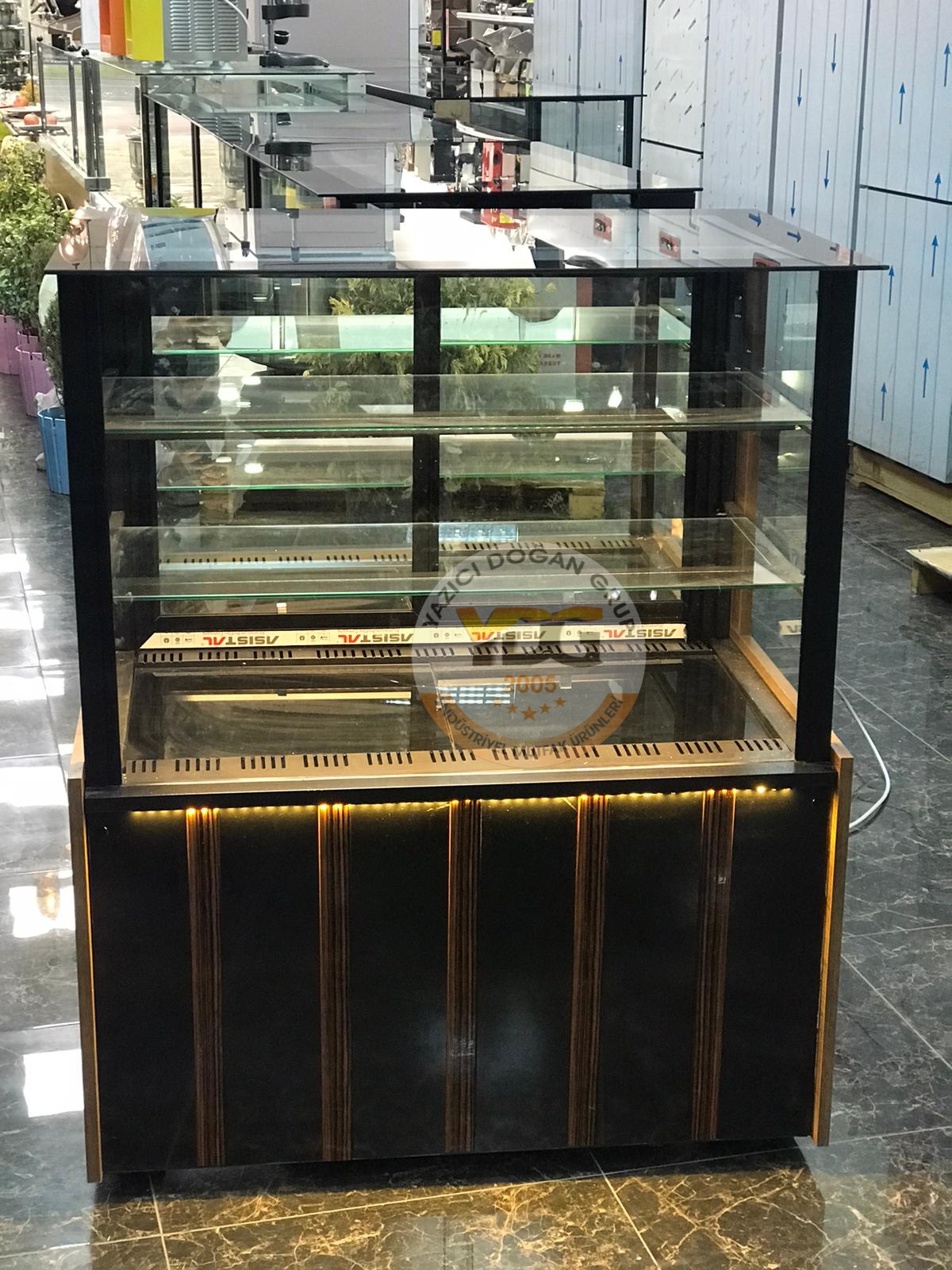 100 CM PASTA DOLABI - KAHVE ÇİZGİLİ - Görsel 8