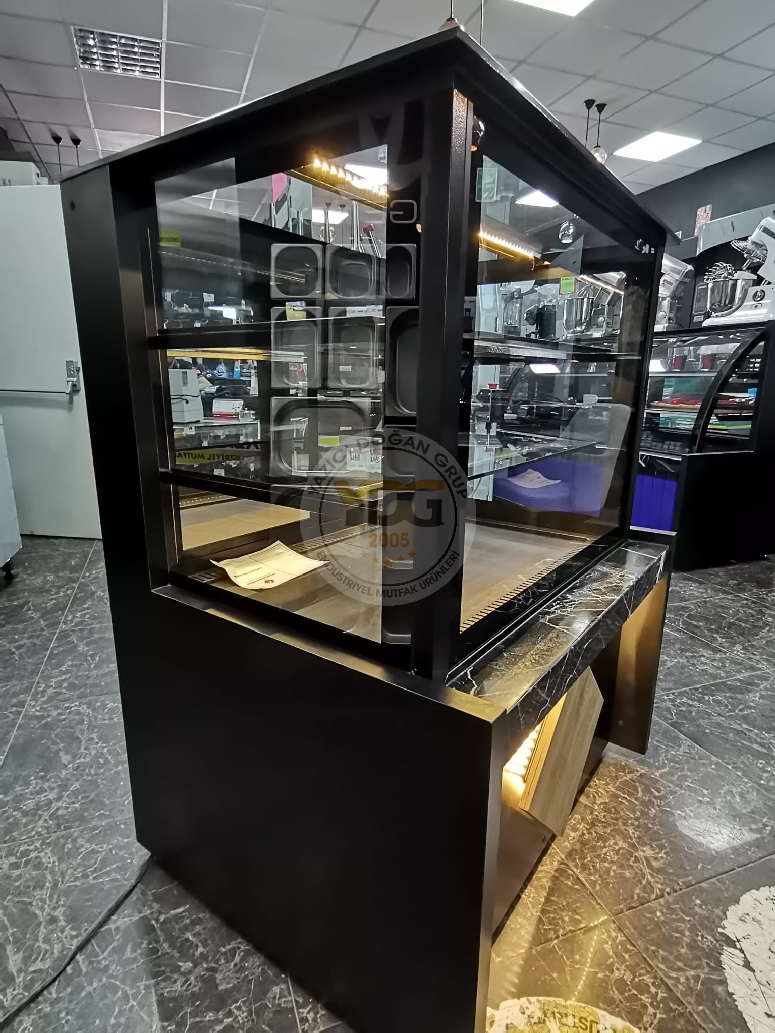 PASTA DOLABI VİTRİN TİPİ - 100 CM PASTA TEŞHİR- ŞIK TASARIM - Görsel 6