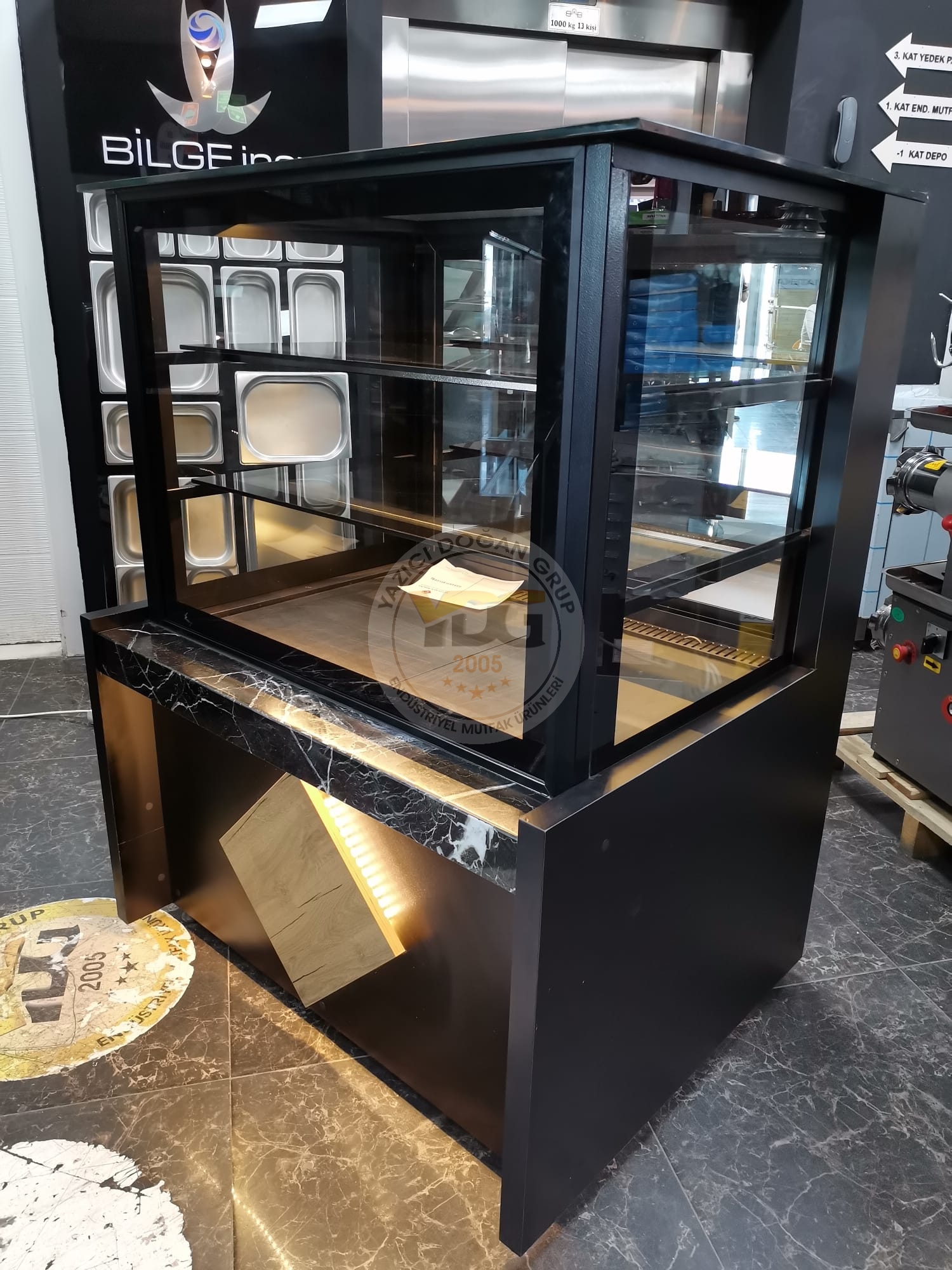PASTA DOLABI VİTRİN TİPİ - 100 CM PASTA TEŞHİR- ŞIK TASARIM - Görsel 9