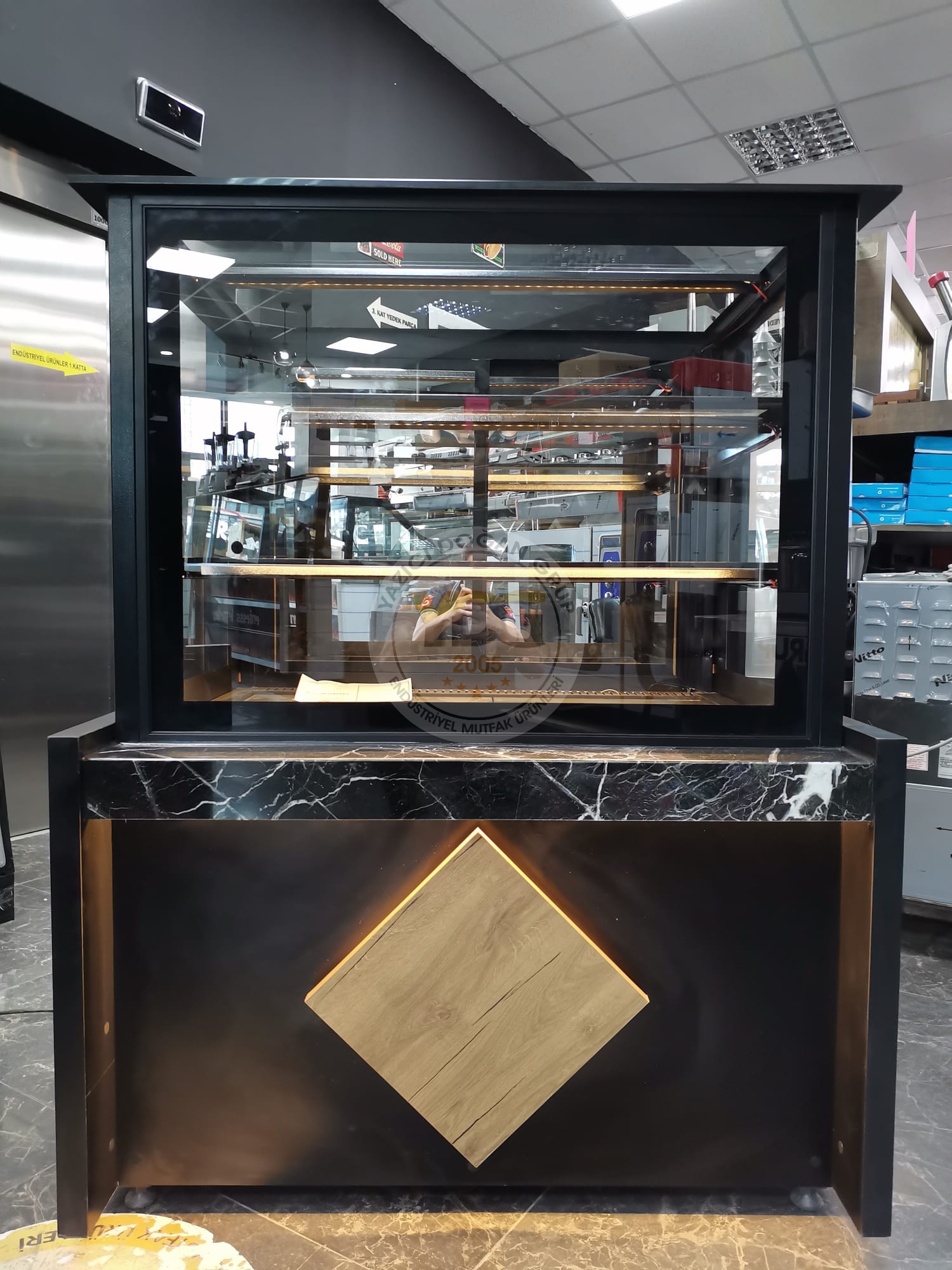PASTA DOLABI VİTRİN TİPİ - 100 CM PASTA TEŞHİR- ŞIK TASARIM - Görsel 10