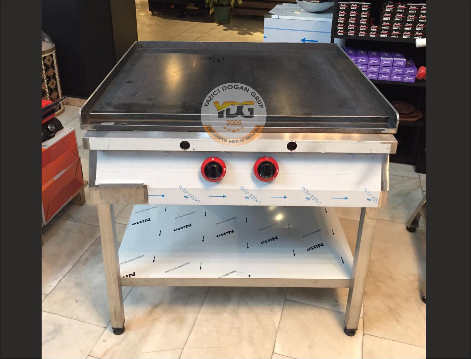 BAZLAMA PİŞİRME PROFESYONEL SERİ IZGARA - 120*100 DOĞALGAZLI