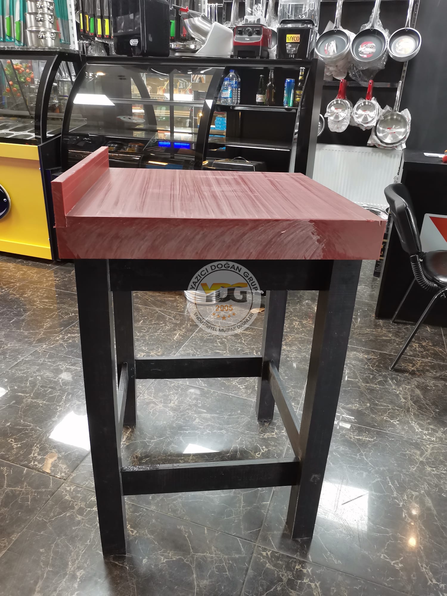 POLYEMİT TEZGAH 60*60*85 CM-ET DOĞRAMA-ET KÜTÜĞÜ - Görsel 11