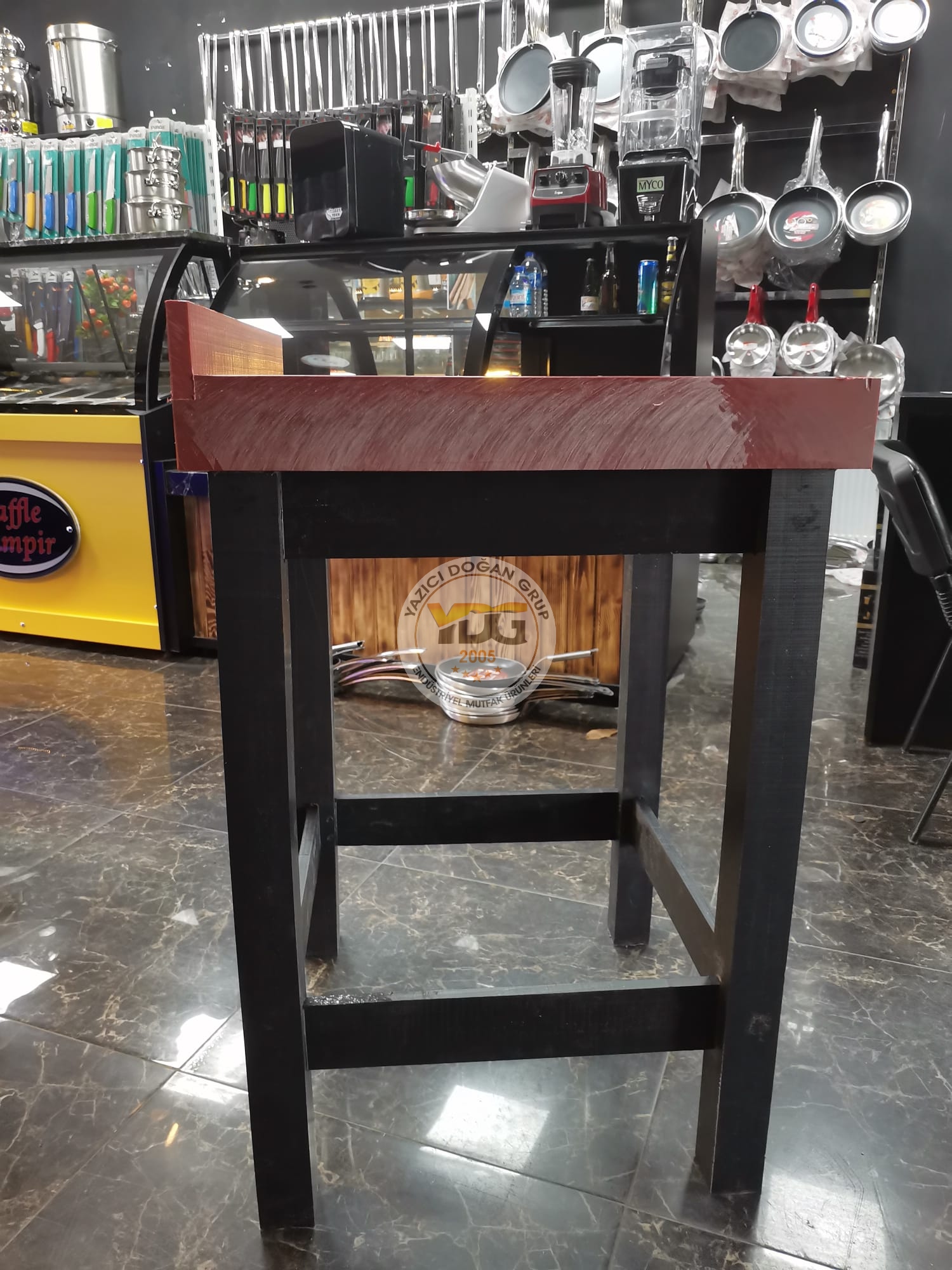POLYEMİT TEZGAH 60*60*85 CM-ET DOĞRAMA-ET KÜTÜĞÜ - Görsel 10